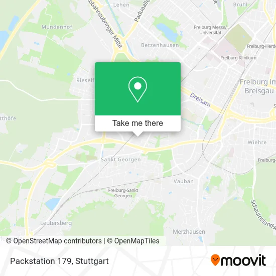 Packstation 179 map