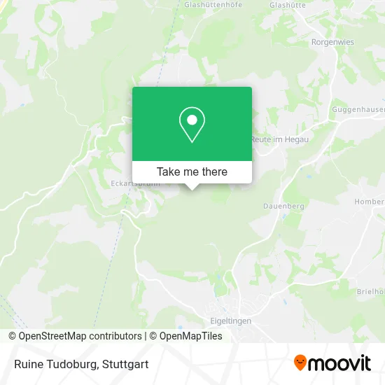 Ruine Tudoburg map