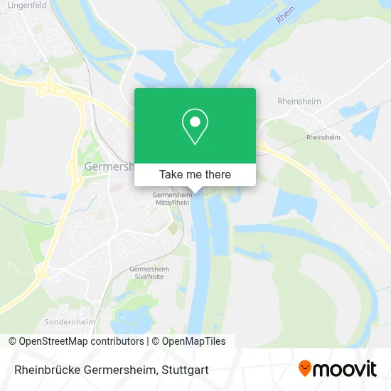 Rheinbrücke Germersheim map