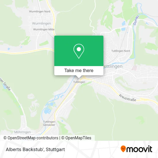 Alberts Backstub' map