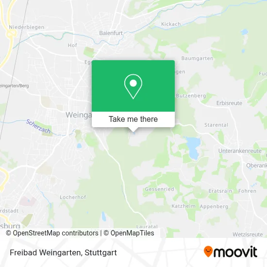 Freibad Weingarten map