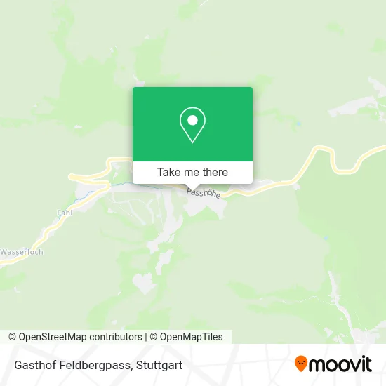 Gasthof Feldbergpass map