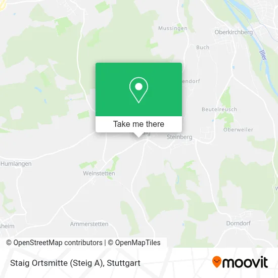 Staig Ortsmitte (Steig A) map