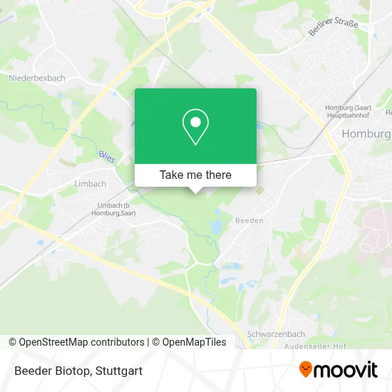 Beeder Biotop map