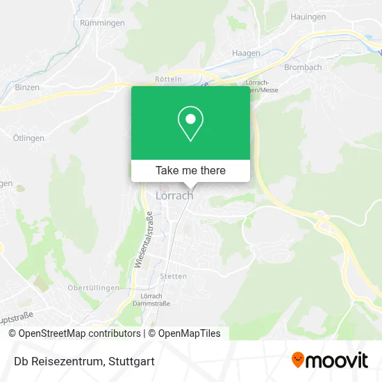 Db Reisezentrum map