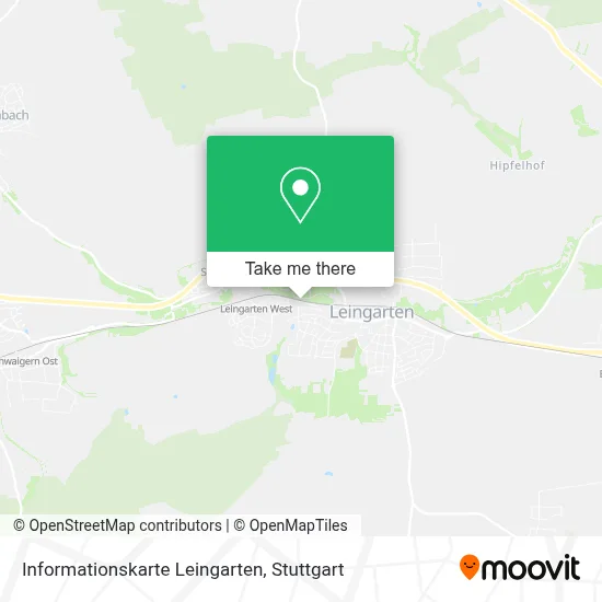 Informationskarte Leingarten map