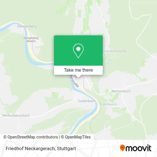 Friedhof Neckargerach map