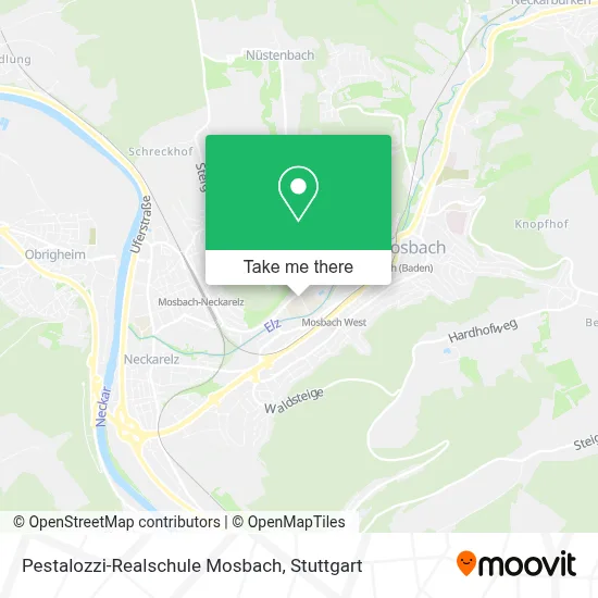 Pestalozzi-Realschule Mosbach map