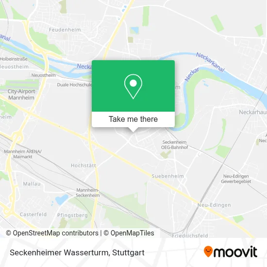 Seckenheimer Wasserturm map