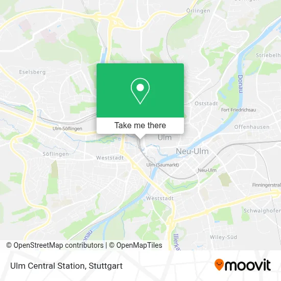 Ulm Hbf map