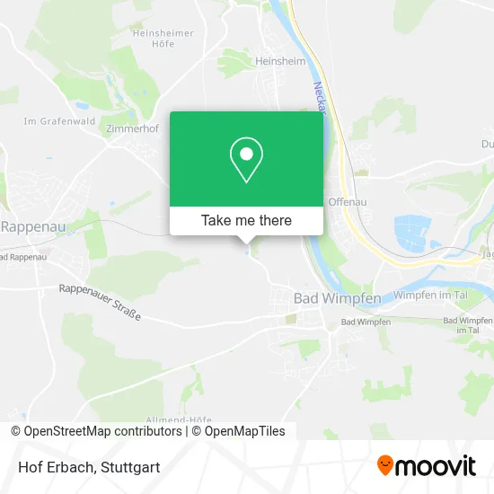 Hof Erbach map
