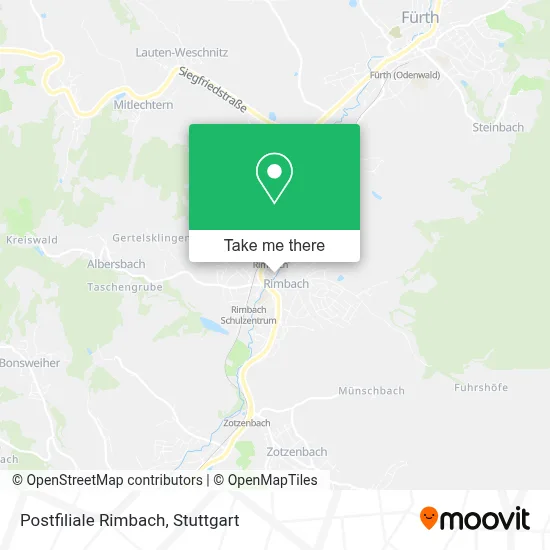 Postfiliale Rimbach map