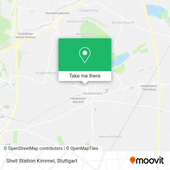 Shell Station Kimmel map