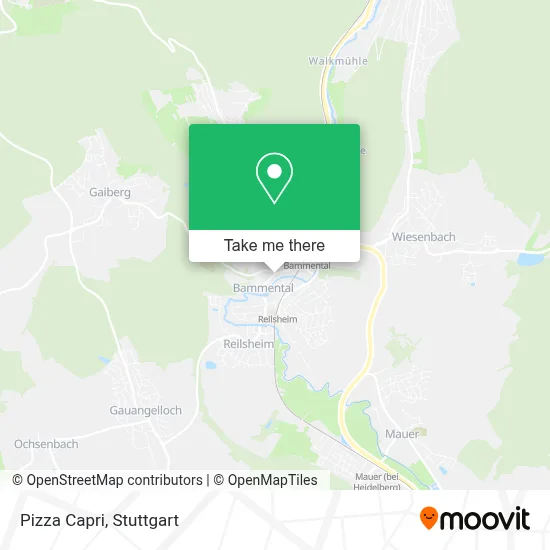 Pizza Capri map