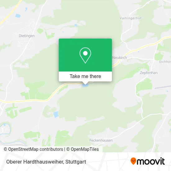Oberer Hardthausweiher map