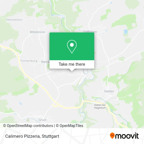 Pizzeria Calimero map