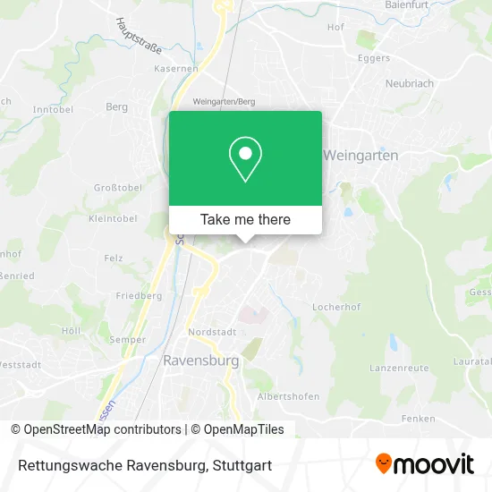 Rettungswache Ravensburg map