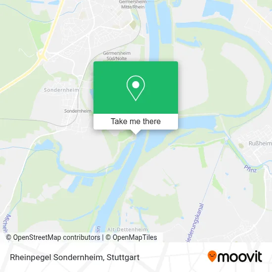 Rheinpegel Sondernheim map