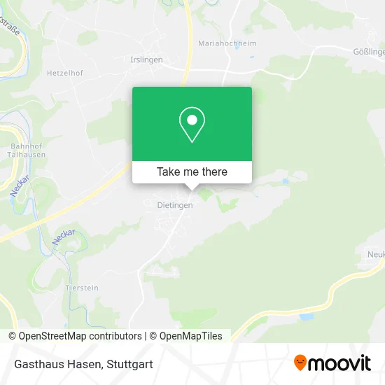 Gasthaus Hasen map