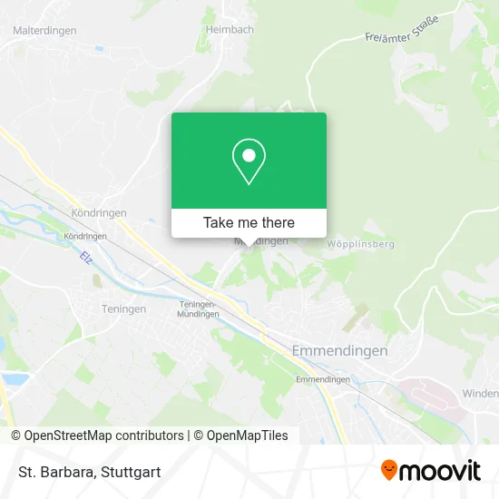 St. Barbara map