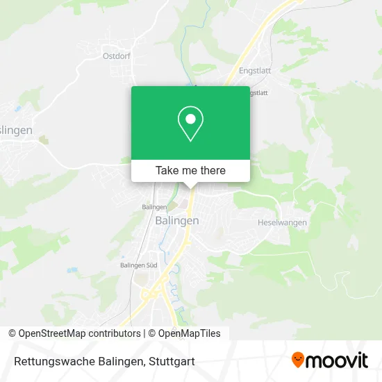 Rettungswache Balingen map