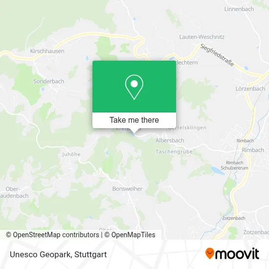 Unesco Geopark map