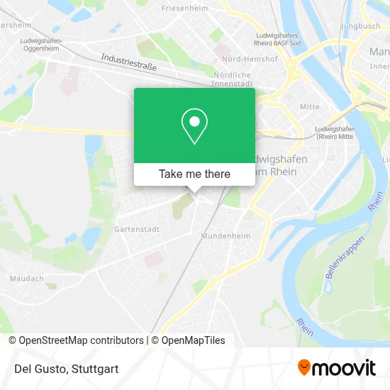 Del Gusto map