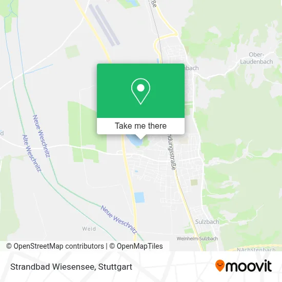 Strandbad Wiesensee map