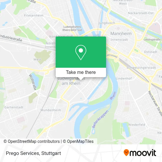 Prego Services map
