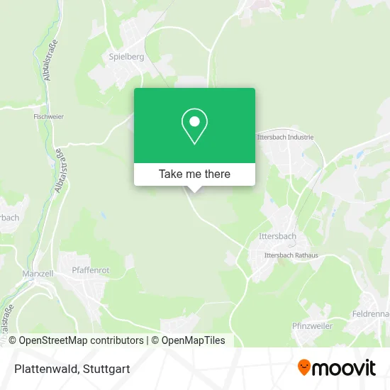 Plattenwald map