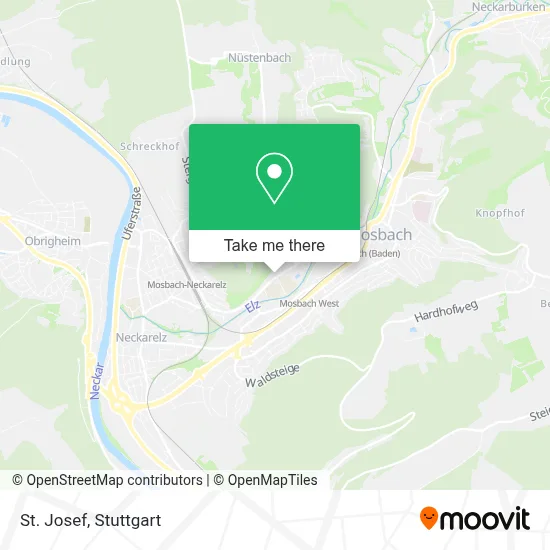 St. Josef map