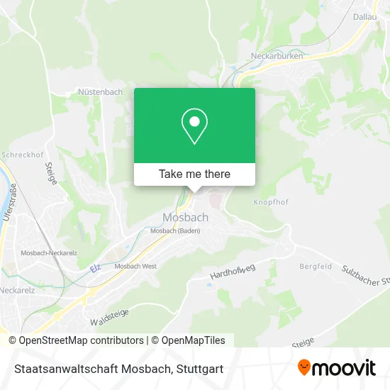 Staatsanwaltschaft Mosbach map