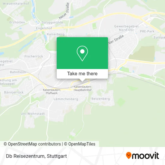 Db Reisezentrum map