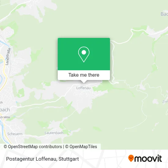Postagentur Loffenau map