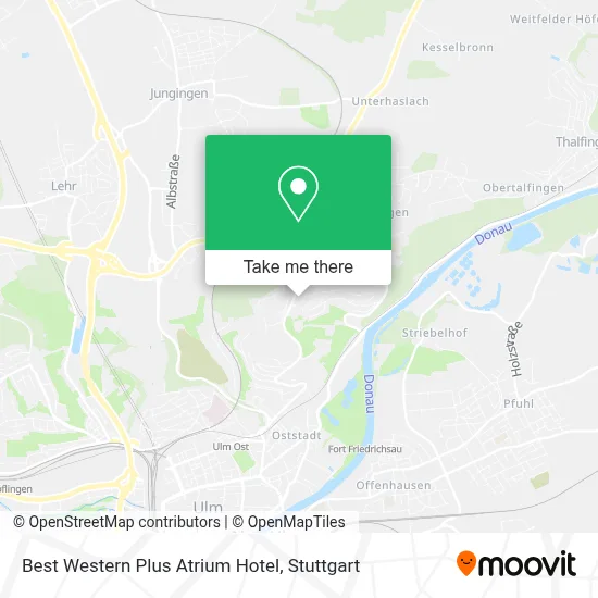 Best Western Plus Atrium Hotel map