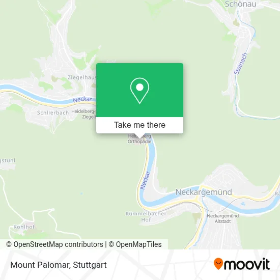 Mount Palomar map
