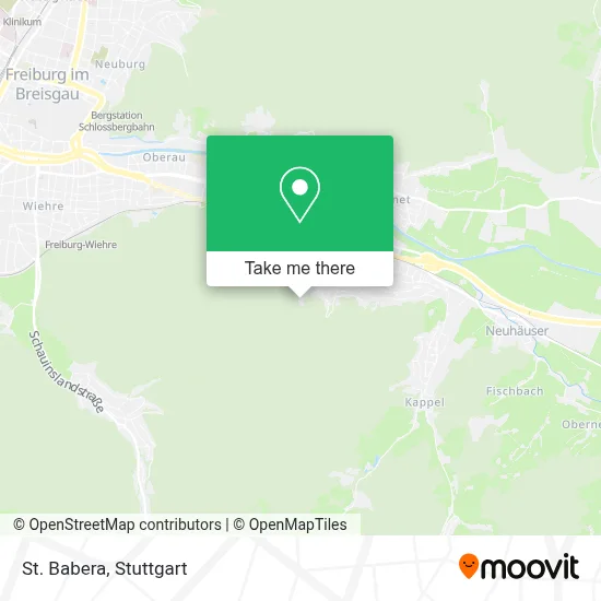 St. Babera map