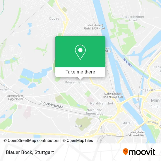 Blauer Bock map