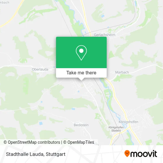 Stadthalle Lauda map
