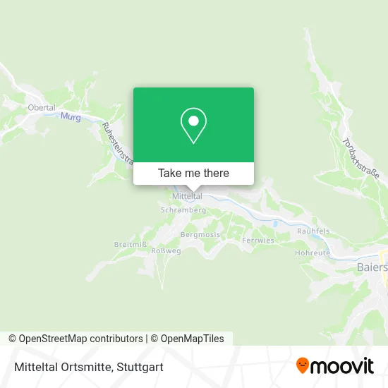 Mitteltal Ortsmitte map