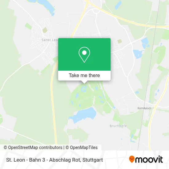 St. Leon - Bahn 3 - Abschlag Rot map