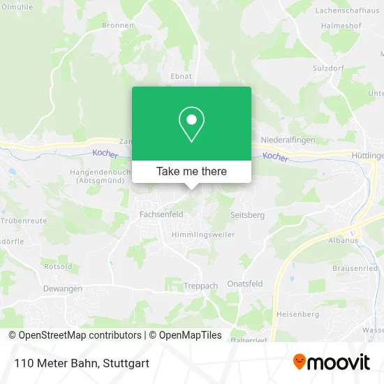110 Meter Bahn map