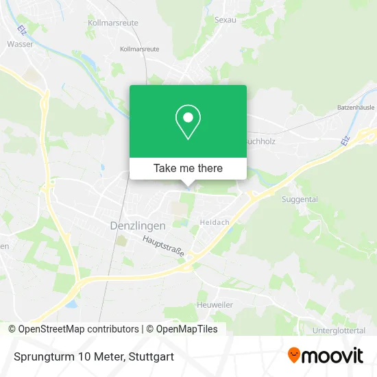 Sprungturm 10 Meter map