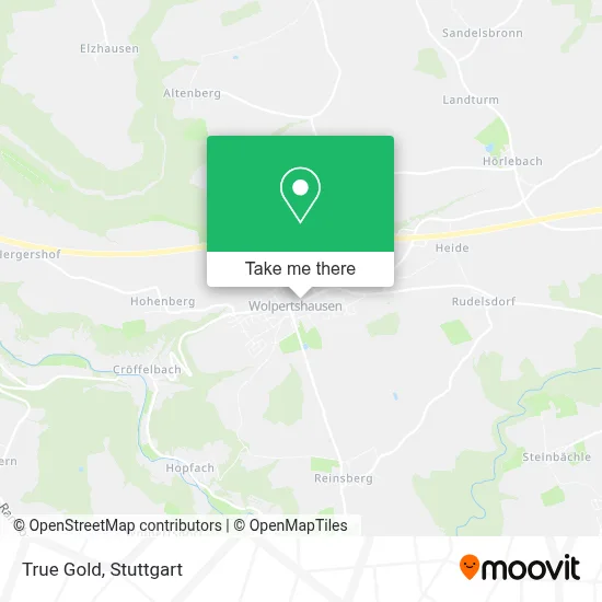 True Gold map