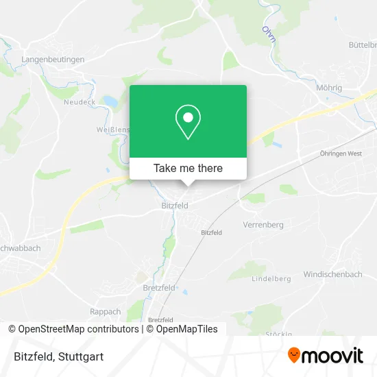 Bitzfeld map