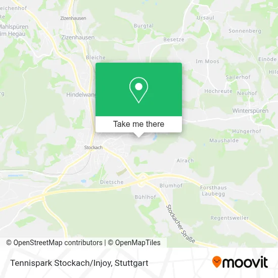 Tennispark Stockach/Injoy map