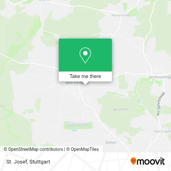 St. Josef map