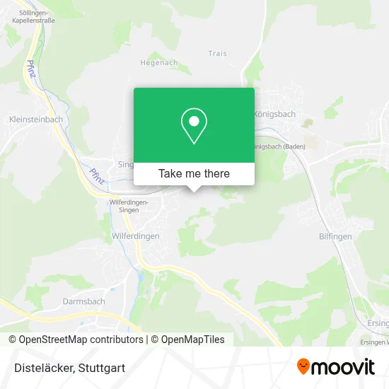 Disteläcker map