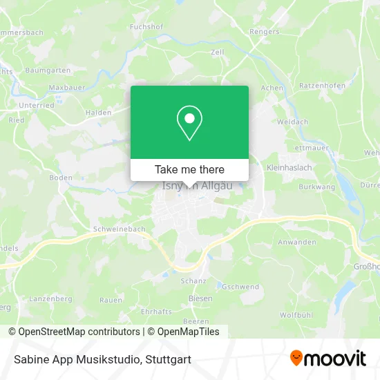 Sabine App Musikstudio map
