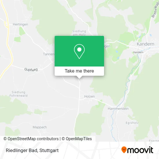 Riedlinger Bad map